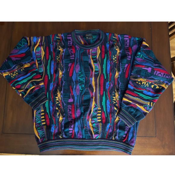 90s VINTAGE EMAROO 3D Sweater Men’s XL - Picture 3 of 10